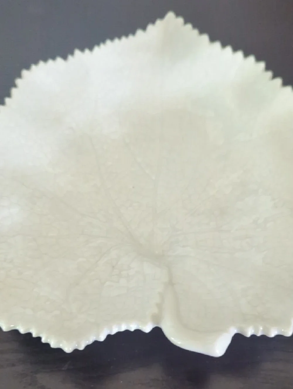 Leaf-Shaped Ceramic Dish